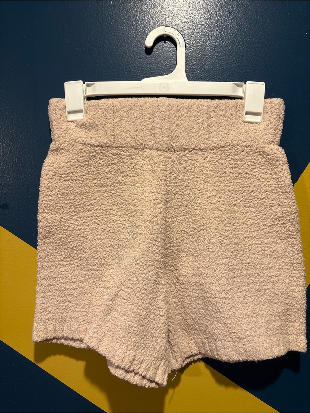 SKIMS Cream Teddy Shorts EUC